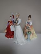 Three Royal Doulton figures, 'Fond Farewell' HN3815,