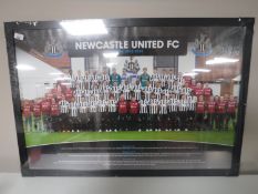 Two framed NUFC 2012 / 2013 team photographs