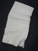 A cream super king size American quilt