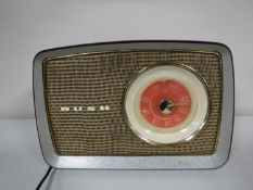 A Bakelite cased Bush valve radio