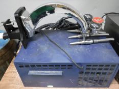 An electric beer cooler with pumps