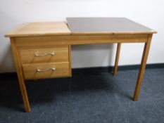 A pine knee hold writing desk