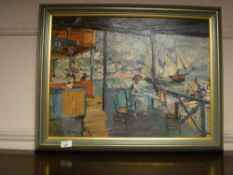 An Artagraph edition : Cafe by a harbour