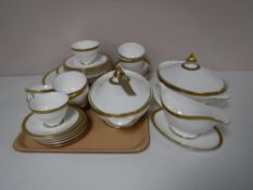 Approximately forty-one pieces of Royal Doulton Royal Gold tea and dinner ware