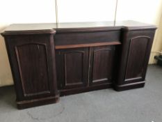 A Victorian inverted breakfronted sideboard,