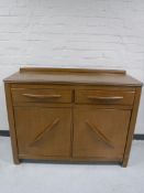 A mid twentieth century metal food cupboard