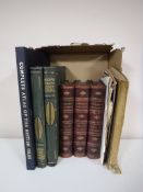 A box of books containing three volumes Chambers Encyclopaedia, two volumes Modern Power Generators,