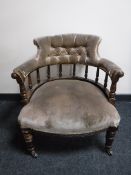 A Victorian mahogany armchair,