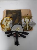 A pair of contemporary Art Deco wall plaques,