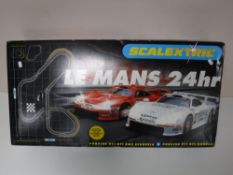 A boxed Le Mans 24 hour Scalextric set