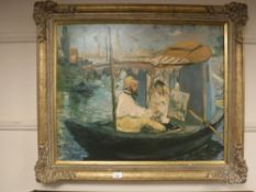 An Artagraph edition : Painter on a boat