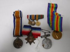 A First World War Medal Trio, named to 12184 Pte. W. E. McChlery North D. Fus.
