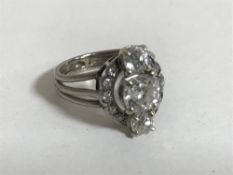 A platinum diamond solitaire ring,