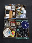 Four boxes of Bowdum coffee makers, Kenwood mixers, steamer pans,