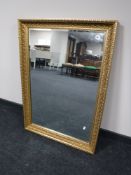 Two contemporary gilt framed mirrors