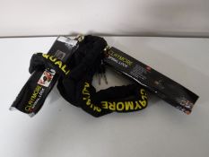 Two Claymore spiral locks with keys