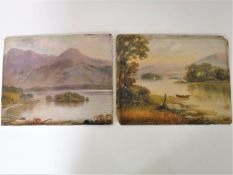 A pair of late 19th century Lakeland school oils,