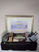 A gilt framed limited edition print, Millennium Bridge,