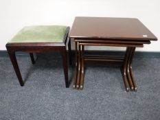 A Stag minstrel dressing table stool,