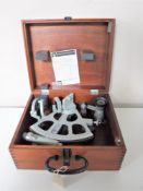 A boxed celestial sextant by John Lilley and Gillie Ltd
