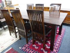 A farmhouse kitchen table,
