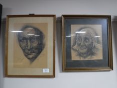 Two WWII era pencil sketches;