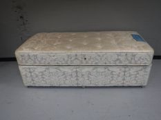 A Sealy Posturepedic three foot divan and interior
