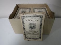 A box containing twenty three early twentieth century volumes of Blackwood's magazine