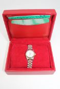 A Lady's stainless steel and 18ct gold Rolex Oyster Perpetual Datejust Wriswatch,