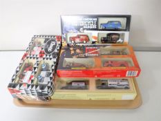 A tray containing six diecast box sets including Kleenex tissue,