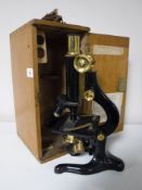 A cased Kima microscope by Watson and Sons of London