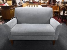 A contemporary two seater settee,
