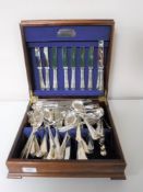 A canteen of Elkington Sheffield plate cutlery
