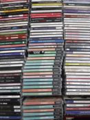 A box containing approximately 300 CD's, easy listening,