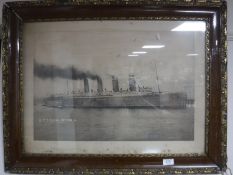 An early 20th century Auty Series monochrome photo of the Q.T.S.S.