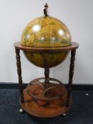 A globe drinks trolley