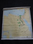 Five mid 20th century Russian maps - rolled