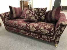 A good quality three seater settee,