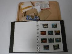 A collection of stamps, stamp albums etc.