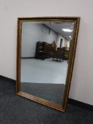 A mahogany and gilt framed over mantel mirror
