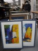 A box of continental school pictures and prints