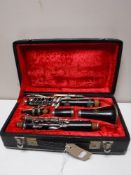 A five piece Corton clarinet in case