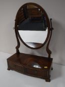 A Victorian mahogany dressing table mirror,