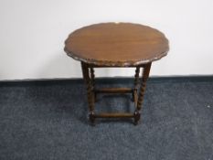 An oak occasional table