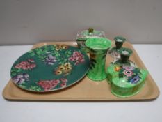 A tray of Maling wall plaque no.