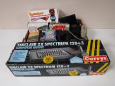 A boxed Sinclair ZX spectrum 128+3 , together with a box containing a Sinclair ZX 181,