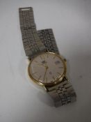 A 9ct gold Marvin wrist watch in box