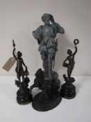 Four Spelter figures