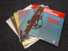 Four boxes of LP records and box sets and a further three boxes of 7