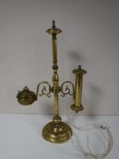 A vintage brass oil lamp (converted)